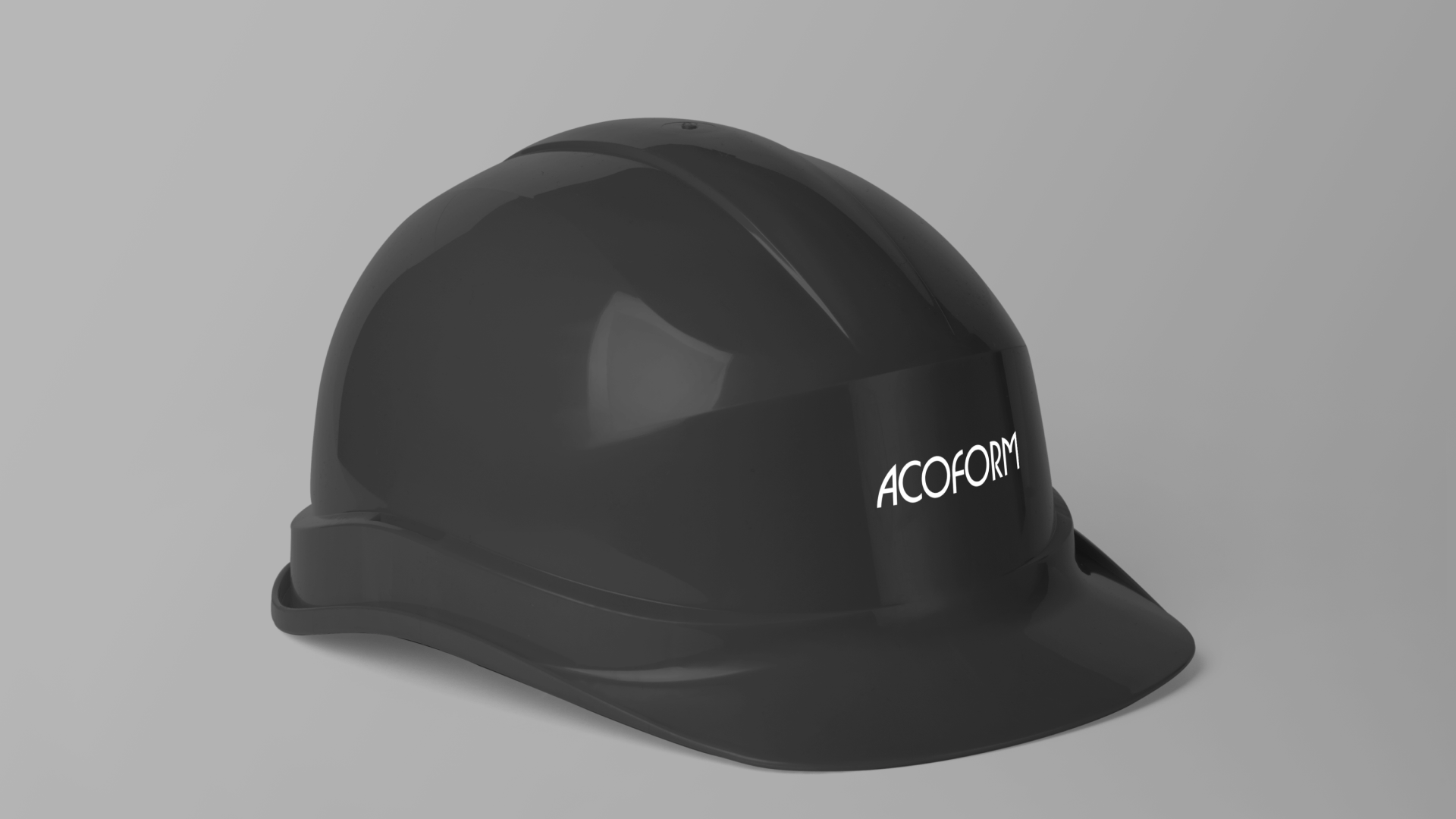 Hard hat — branded PPE on site