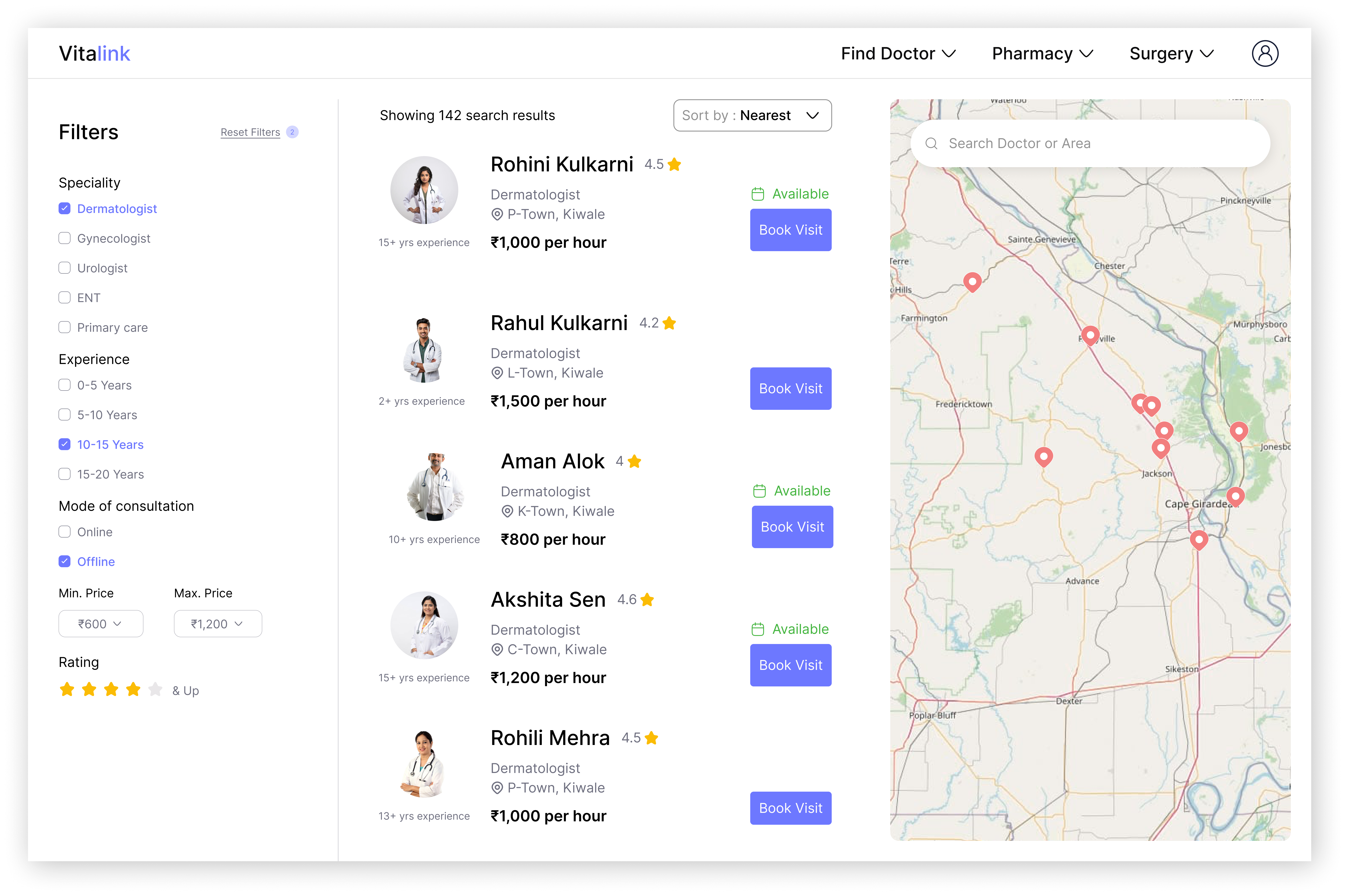 Landing — Find Your Trusted Doctor with Vitalink